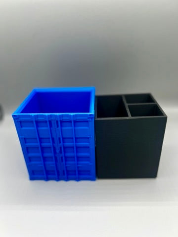 Shipping Container Pen Holder Desk Organizer