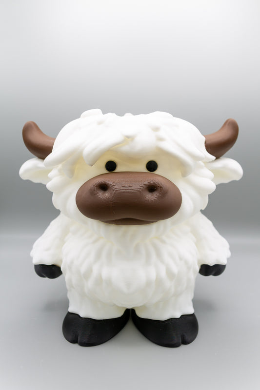 White Highland Cow Foam Soap Holder