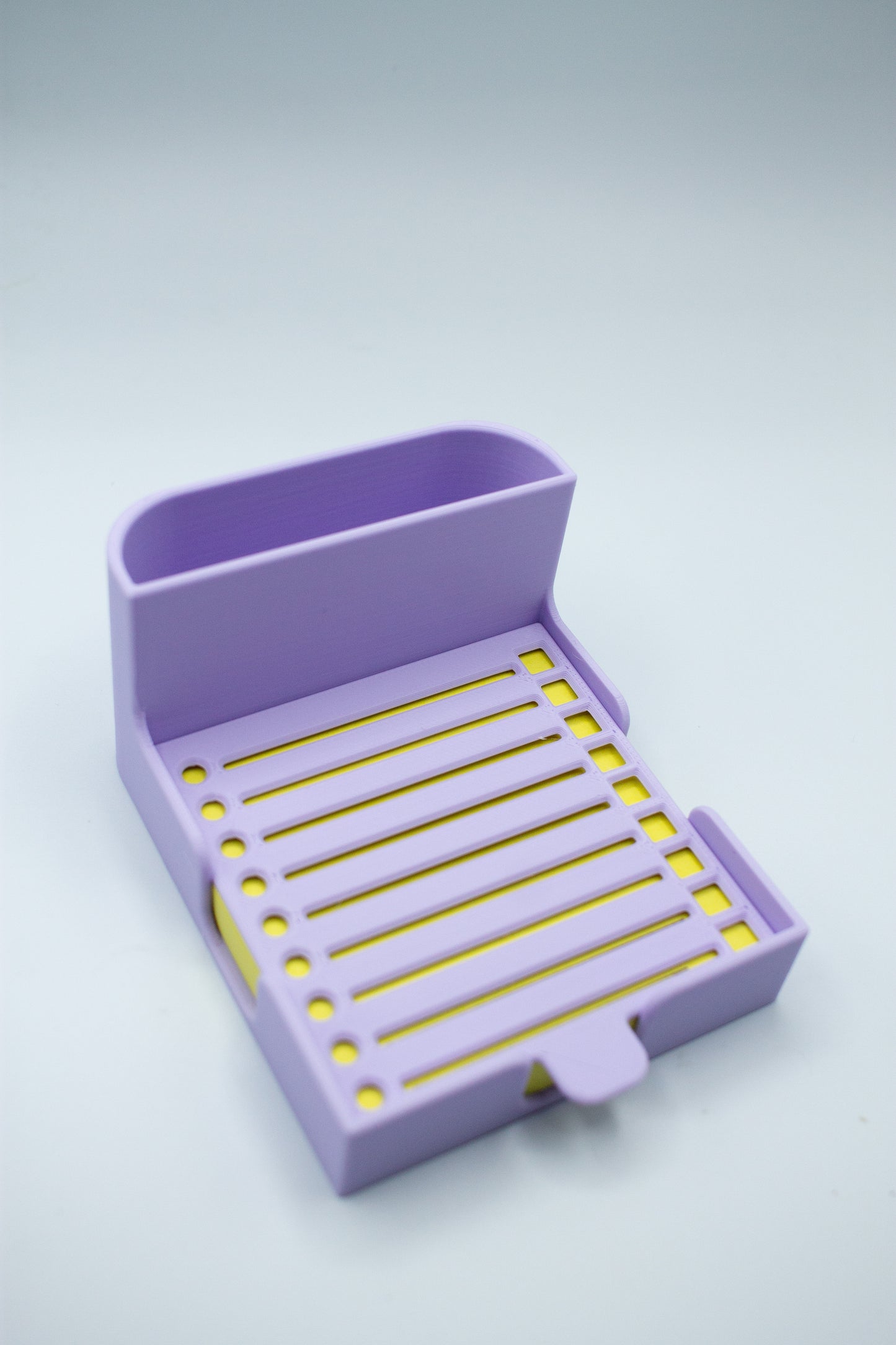 Sticky Note Holder with Built-In Pen Holder and To-Do Stencil - 3x3"
