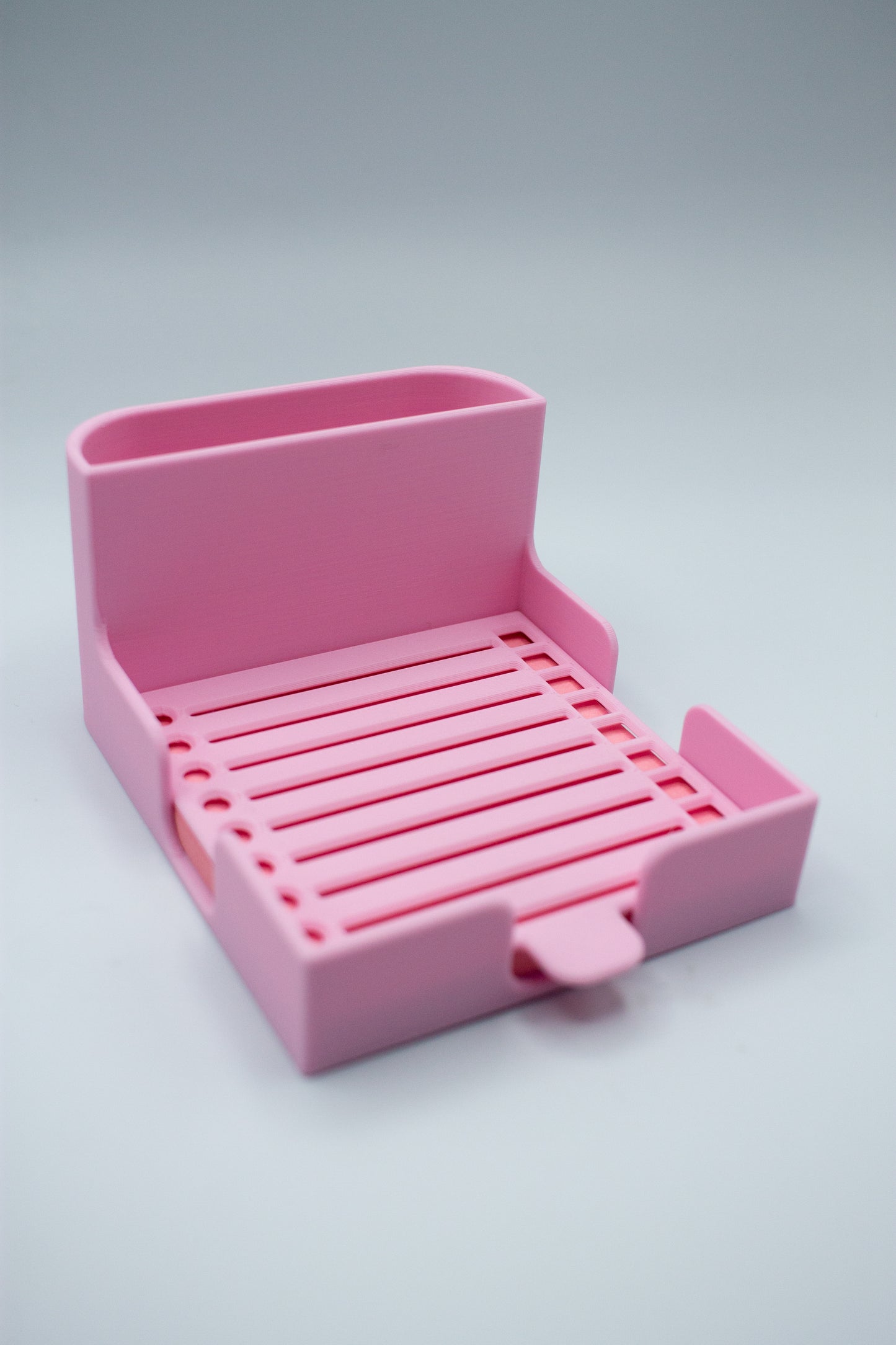 Sticky Note Holder with Built-In Pen Holder and To-Do Stencil - 3x3"
