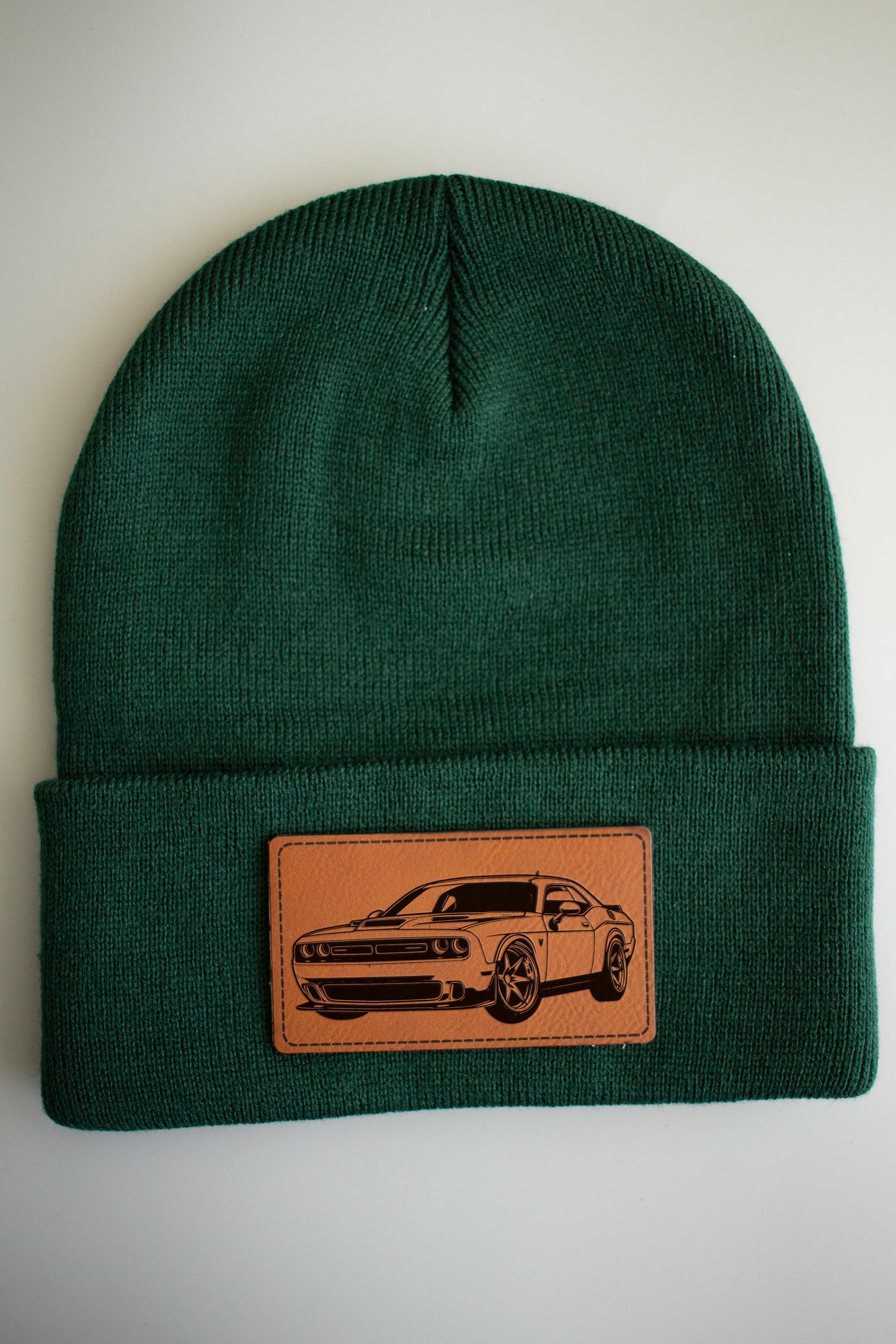 Dodge Challenger Toque with Leatherette Patch