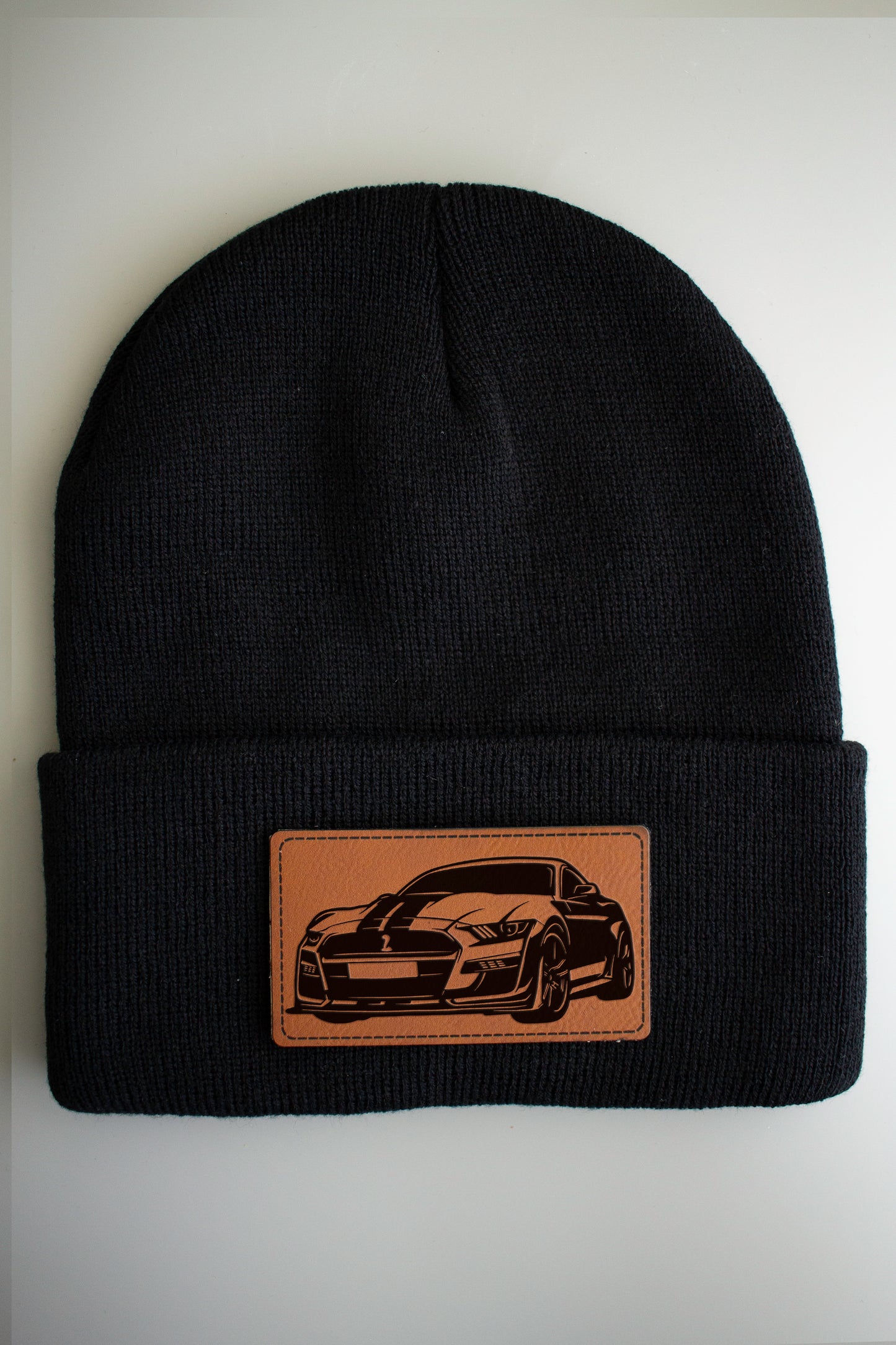 Ford Mustang Shelby Toque with Leatherette Patch