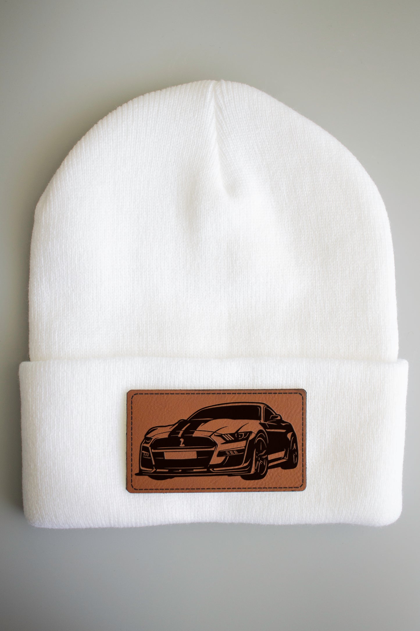 Ford Mustang Shelby Toque with Leatherette Patch