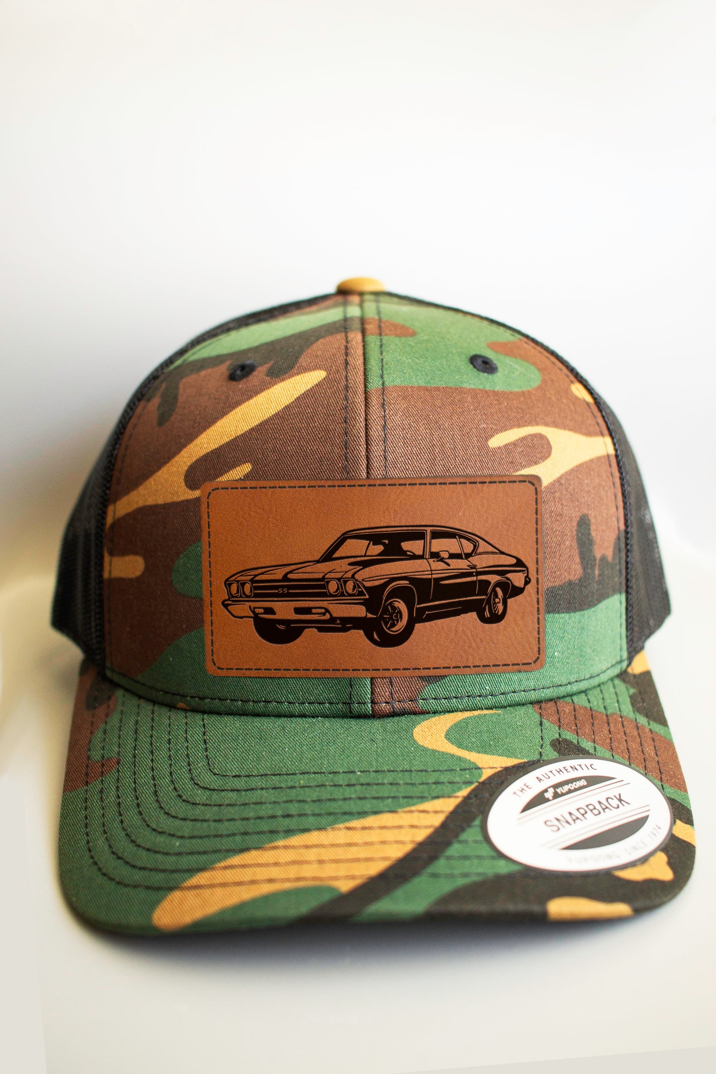 Chevrolet Chevelle Trucker Cap with Leatherette Patch