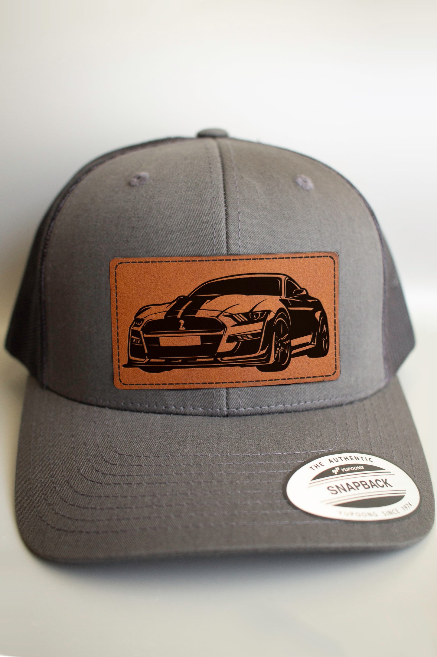 Ford Mustang Shelby Trucker Cap with Leatherette Patch