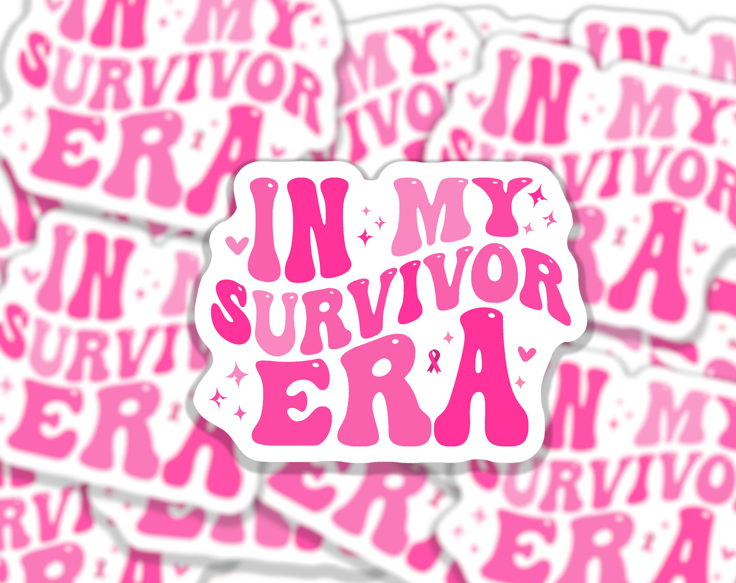 Big C Motivational Sticker - In my survivor era