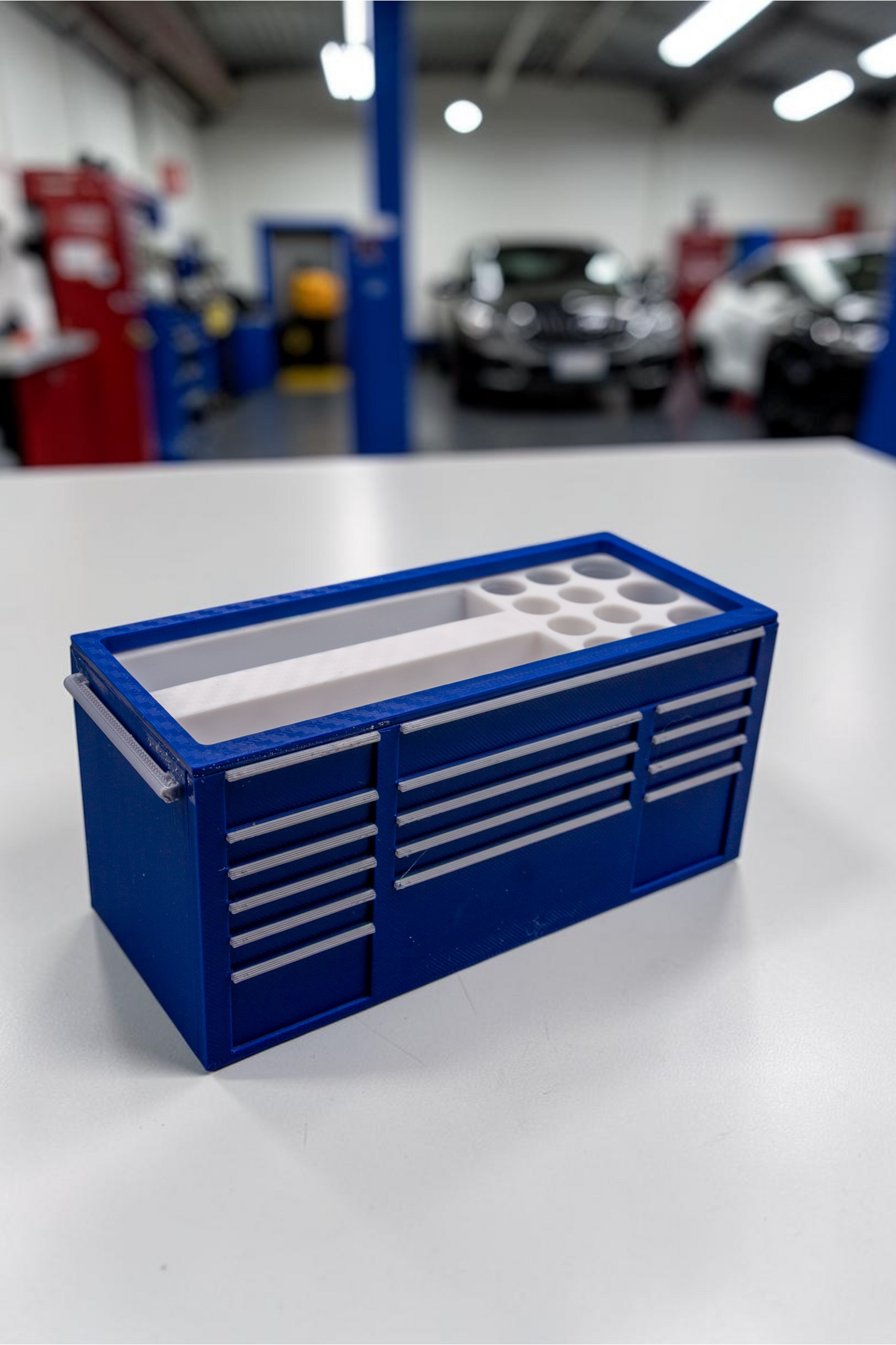 Tool Chest Business Card Holder and Organizer