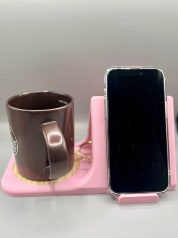 Book Rest with Round Wooden Coaster
