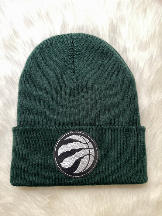 Raptors - Toque with Leatherette Patch