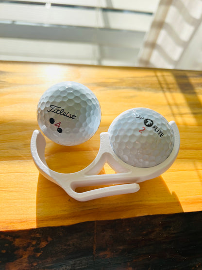 Dual Golf Ball Belt Clip