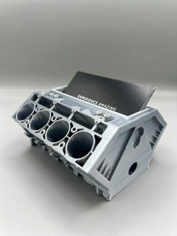 Engine Block Business Card Holder Organizer