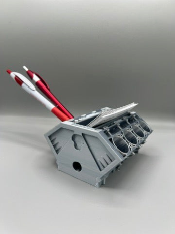 Engine Block Business Card Holder Organizer