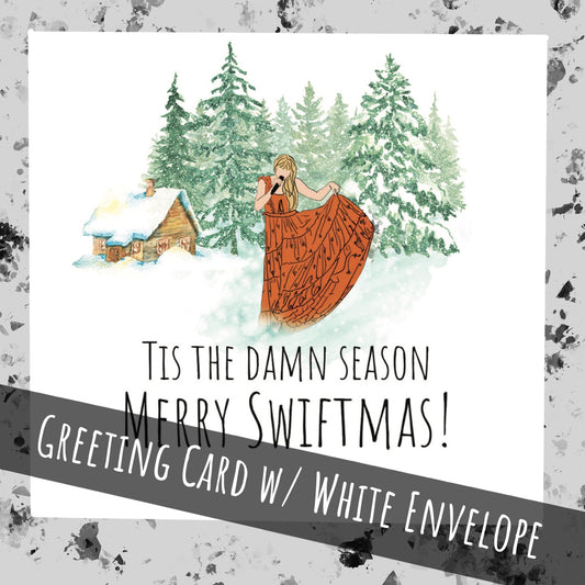 Taylor Swift eras | Christmas card | Tis the damn season Merry Swiftmas