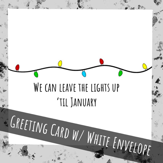 Taylor Swift eras | Christmas card | We can leave the lights up til January