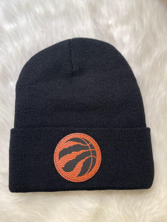 Raptors - Toque with Leatherette Patch