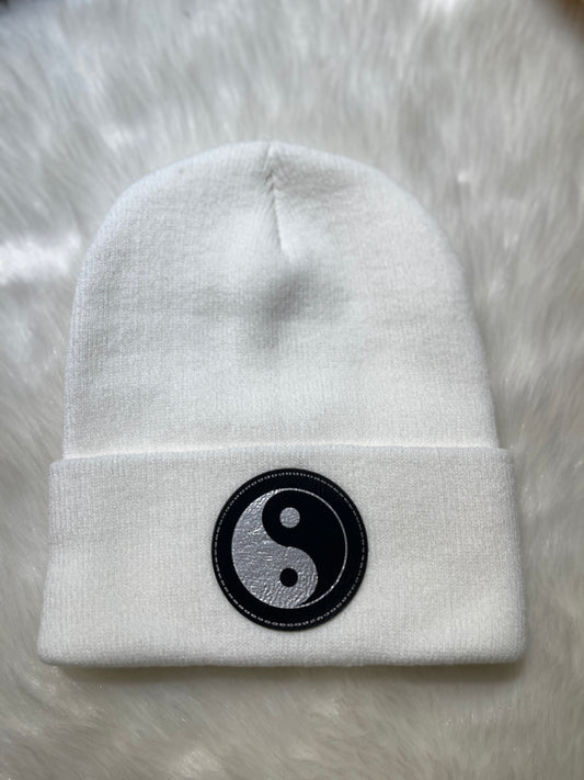 Yin Yang - Toque with Leatherette Patch