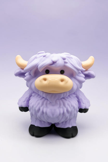 Purple Highland Cow Foam Soap Holder