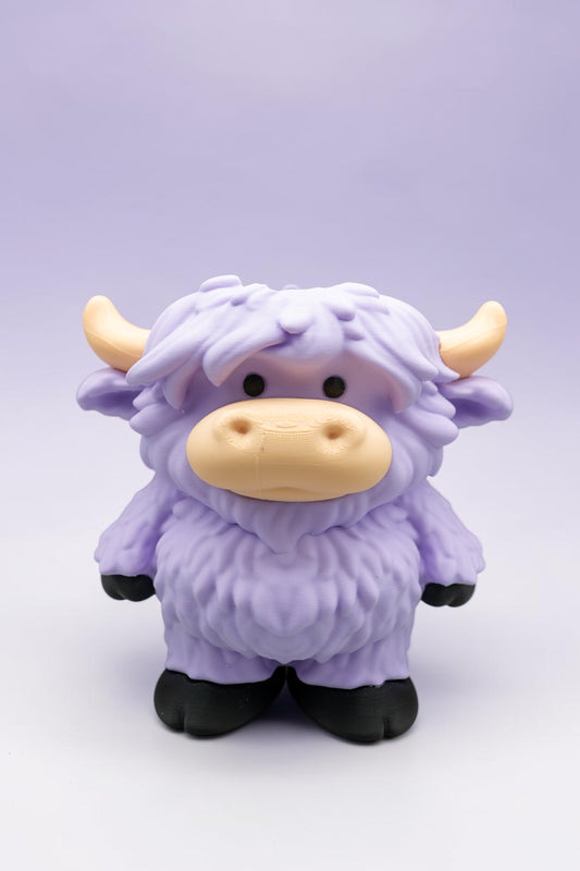 Purple Highland Cow Foam Soap Holder