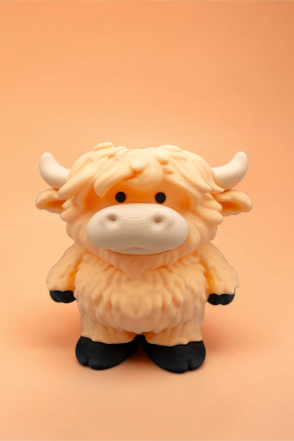Orange Highland Cow Foam Soap Holder