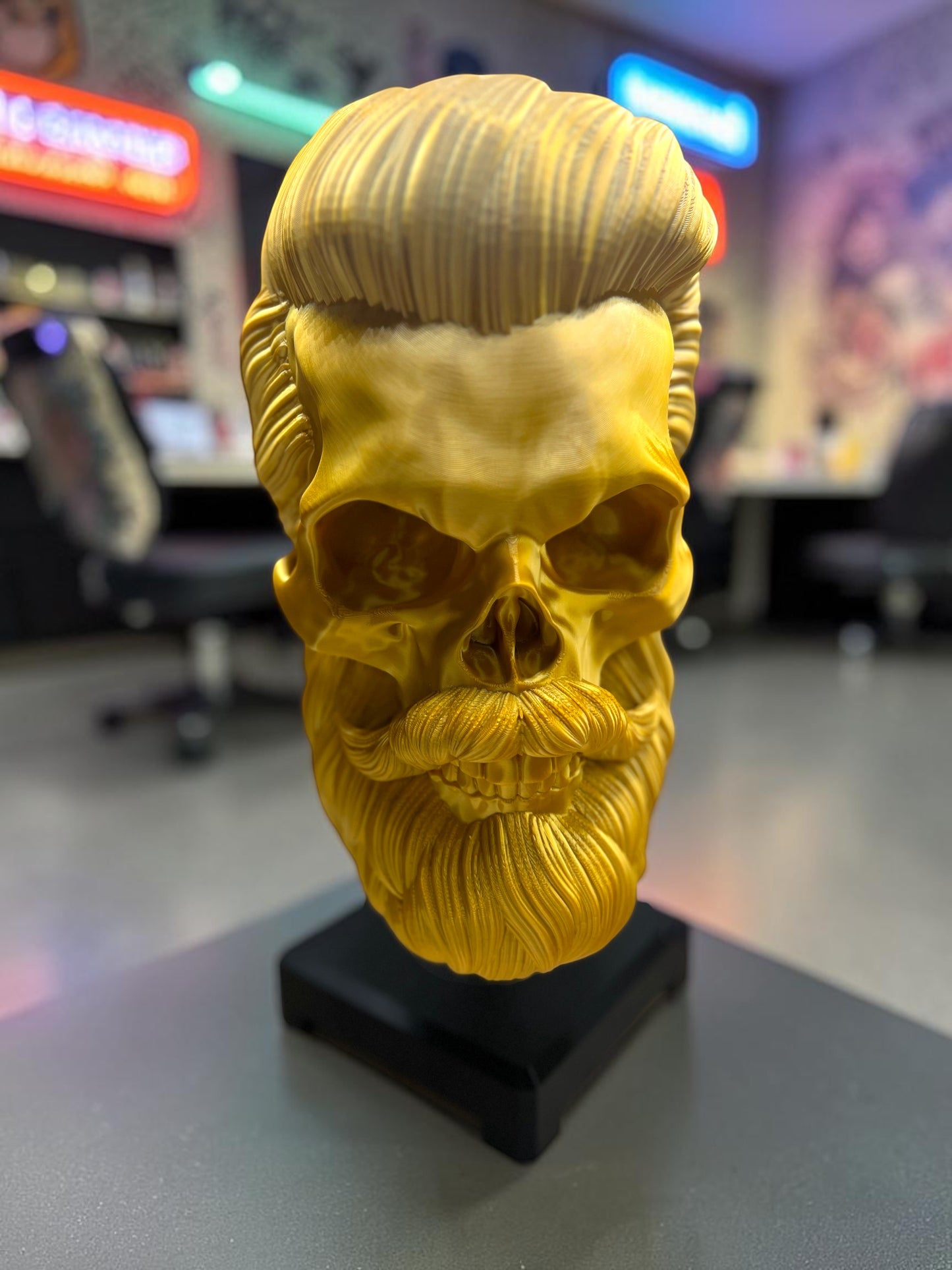Bearded Skull with stand