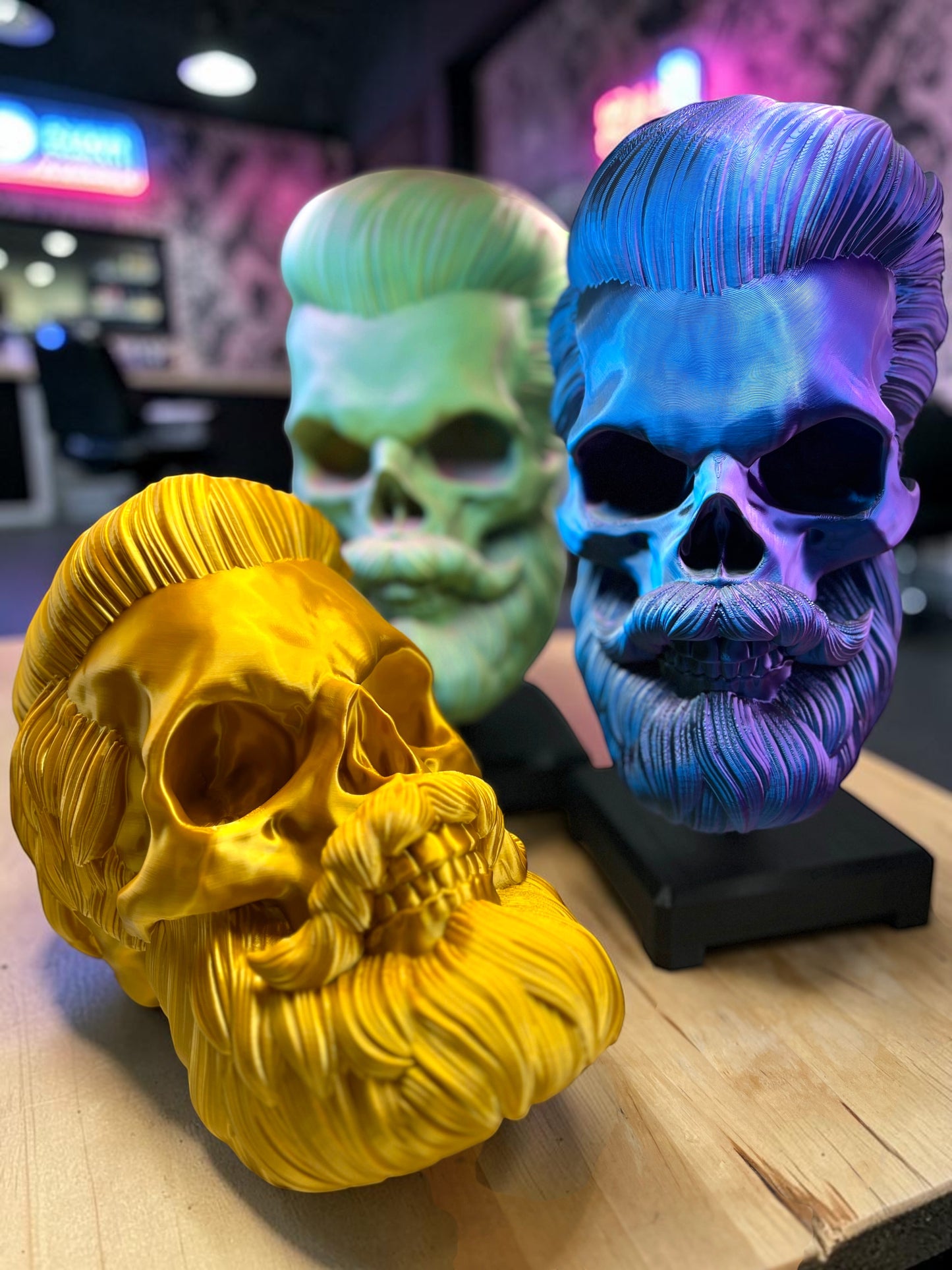 Bearded Skull with stand