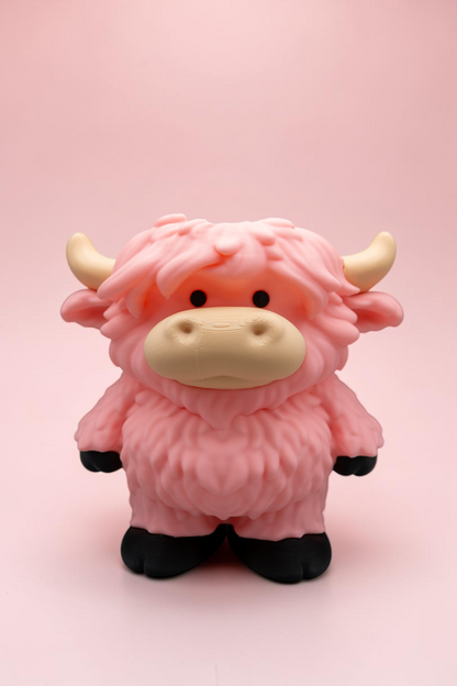 Pink Highland Cow Foam Soap Holder