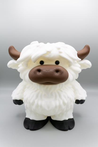 White Highland Cow Foam Soap Holder