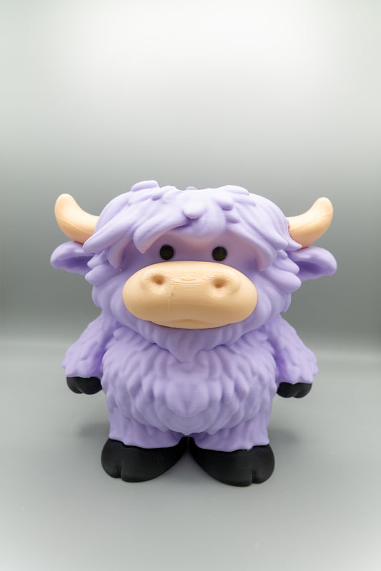 Purple Highland Cow Foam Soap Holder