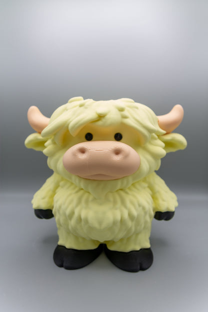 Yellow Highland Cow Foam Soap Holder