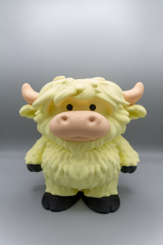 Yellow Highland Cow Foam Soap Holder