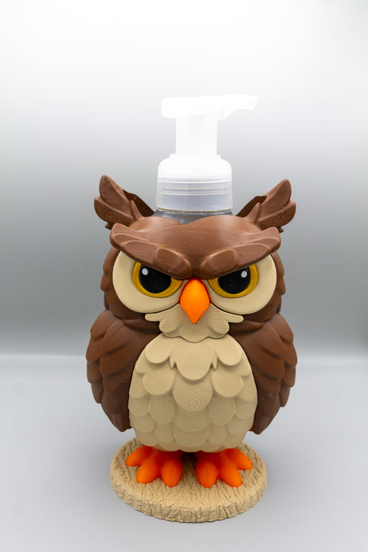 Brown Owl Foam Soap Holder