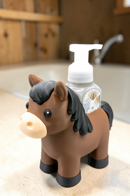 Brown Horse Foam Soap Holder
