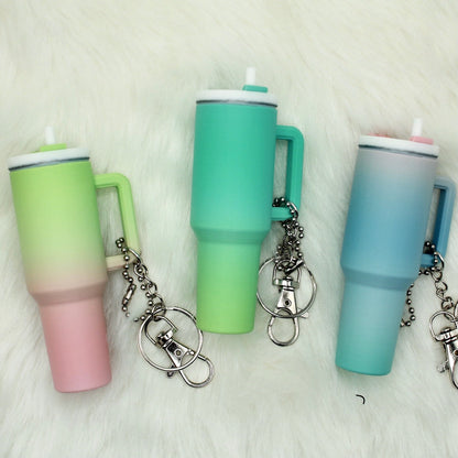 Tiny Stash Tumbler Keychain Ombré – 3D Printed Miniature Container