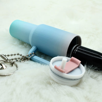 Tiny Stash Tumbler Keychain Ombré – 3D Printed Miniature Container