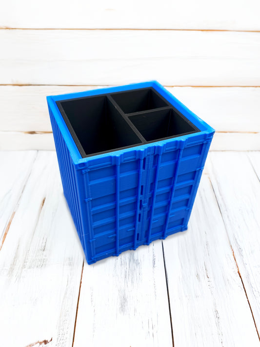 Shipping Container Pen Holder Desk Organizer