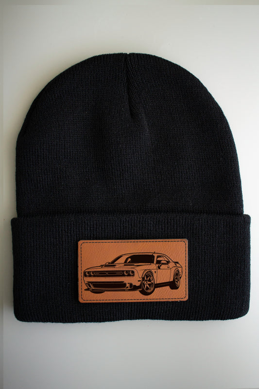 Dodge Challenger Toque with Leatherette Patch