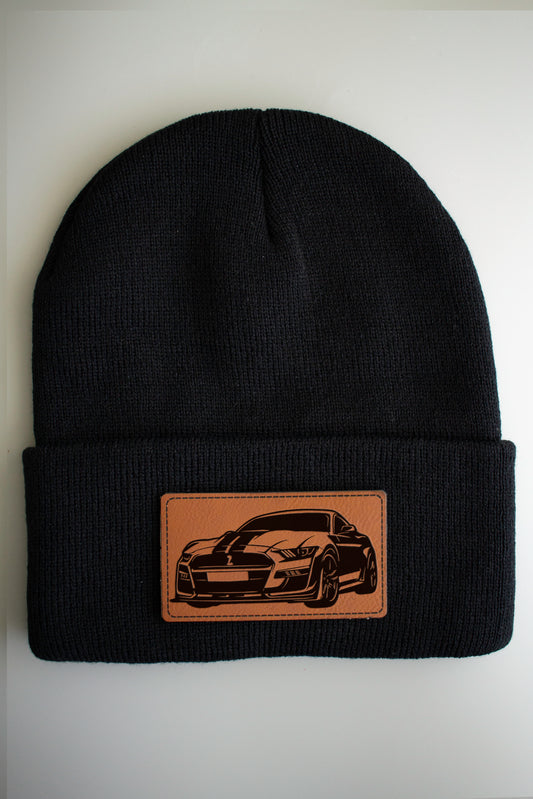 Ford Mustang Shelby Toque with Leatherette Patch