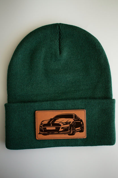 Ford Mustang Shelby Toque with Leatherette Patch