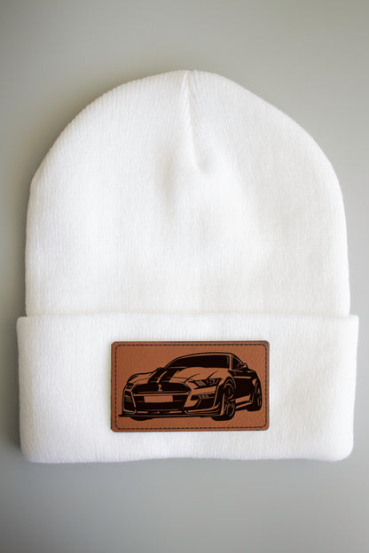 Ford Mustang Shelby Toque with Leatherette Patch