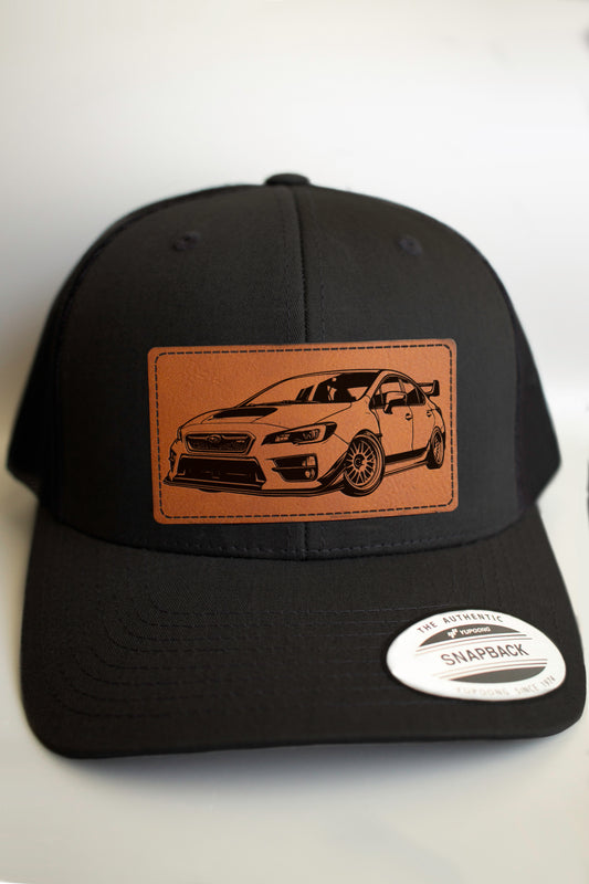 Subaru WRX Trucker Cap with Leatherette Patch