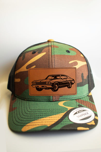 Chevrolet Chevelle Trucker Cap with Leatherette Patch