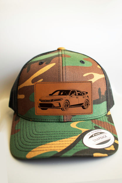 Honda Civic Type R Trucker Cap with Leatherette Patch