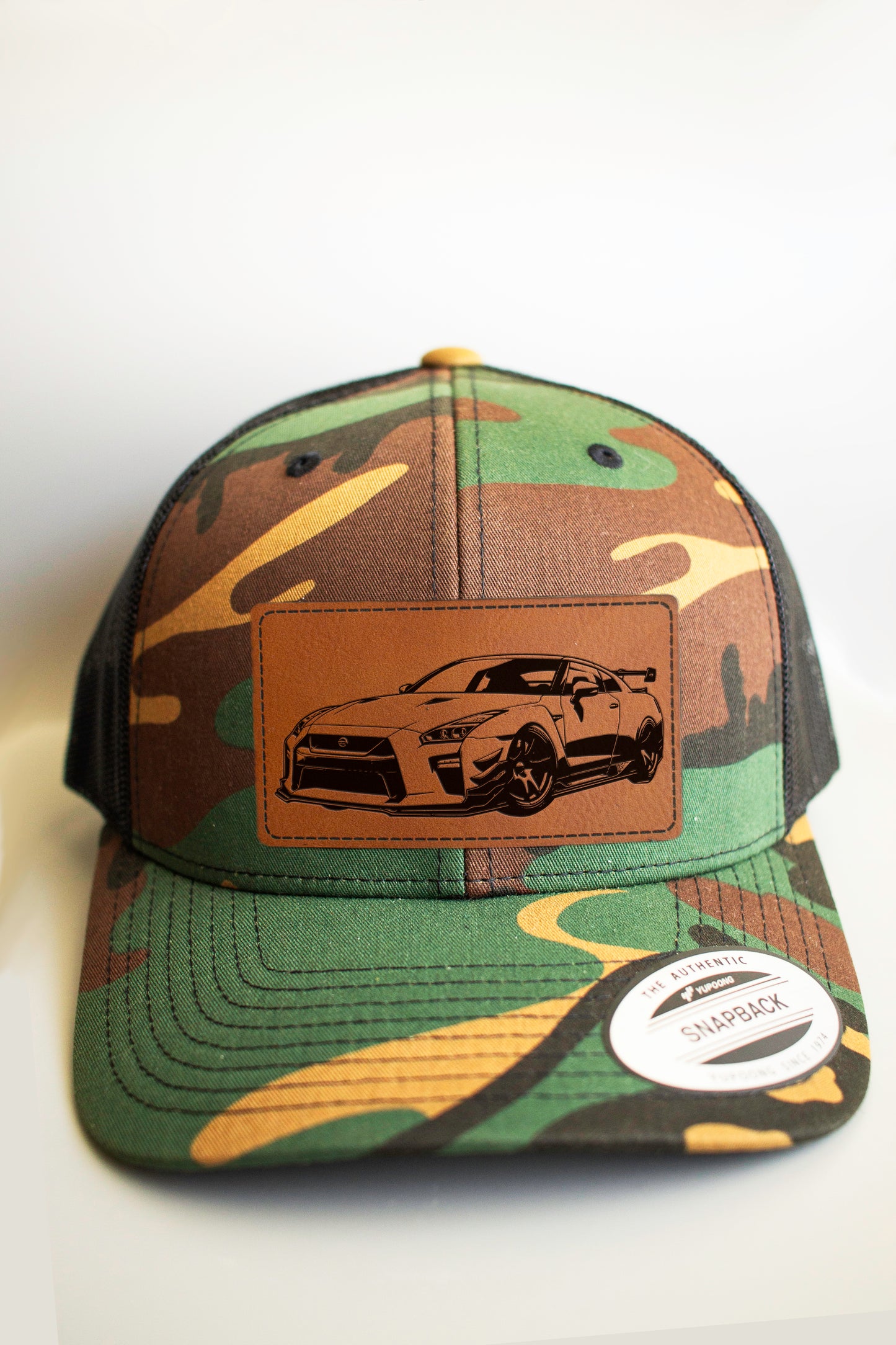 Nissan GTR Trucker Cap with Leatherette Patch