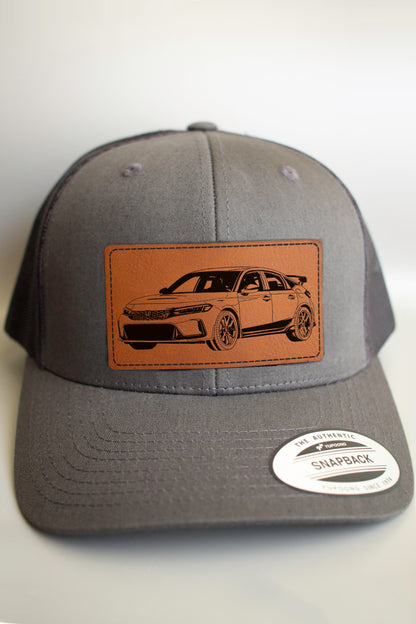 Honda Civic Type R Trucker Cap with Leatherette Patch