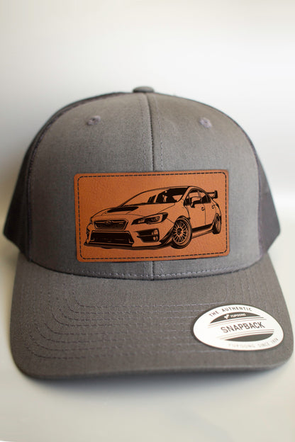 Subaru WRX Trucker Cap with Leatherette Patch