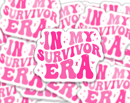 Big C Motivational Sticker - In my survivor era