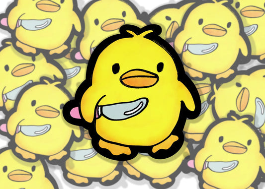 Rubber Ducky Duck-Knife Emoji