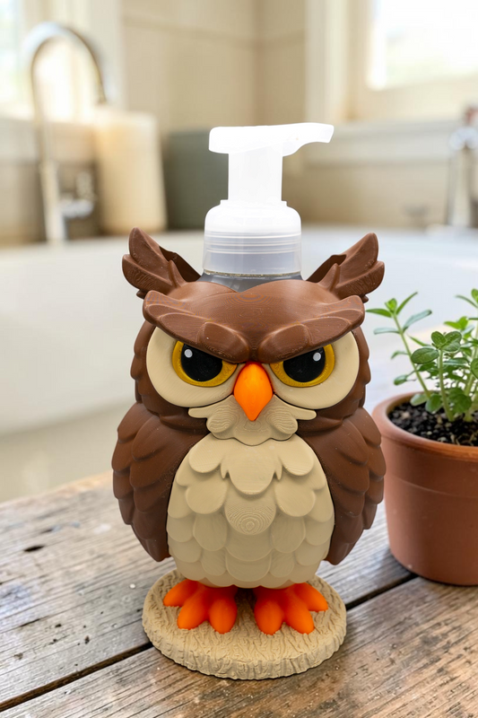 Brown Owl Foam Soap Holder