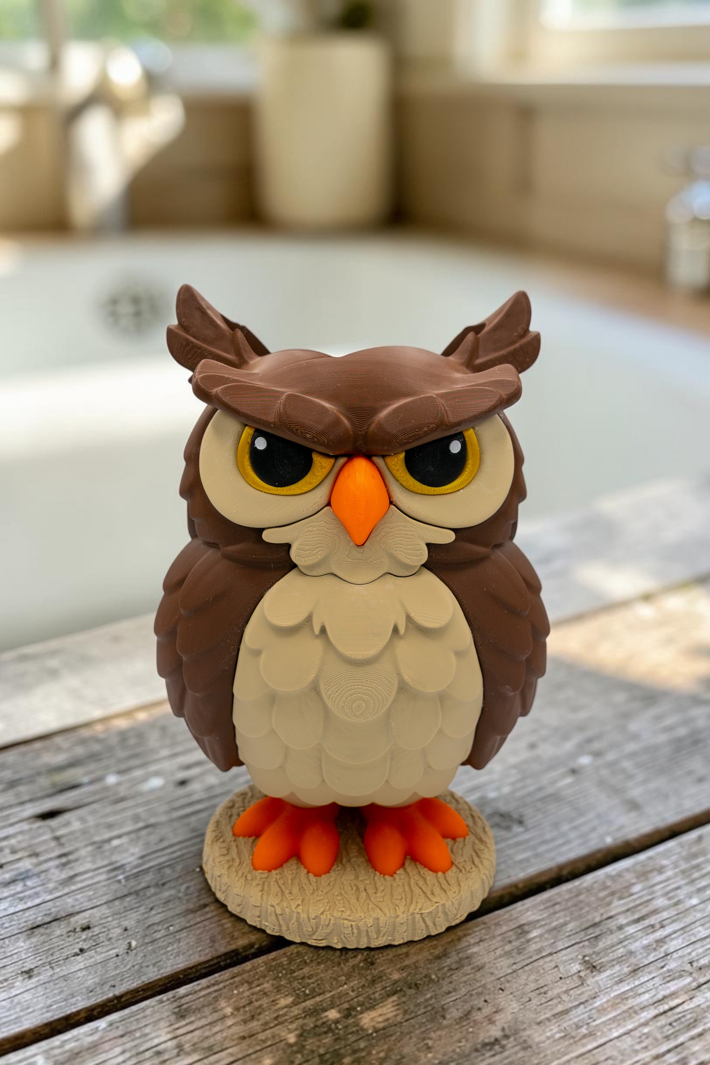 Brown Owl Foam Soap Holder