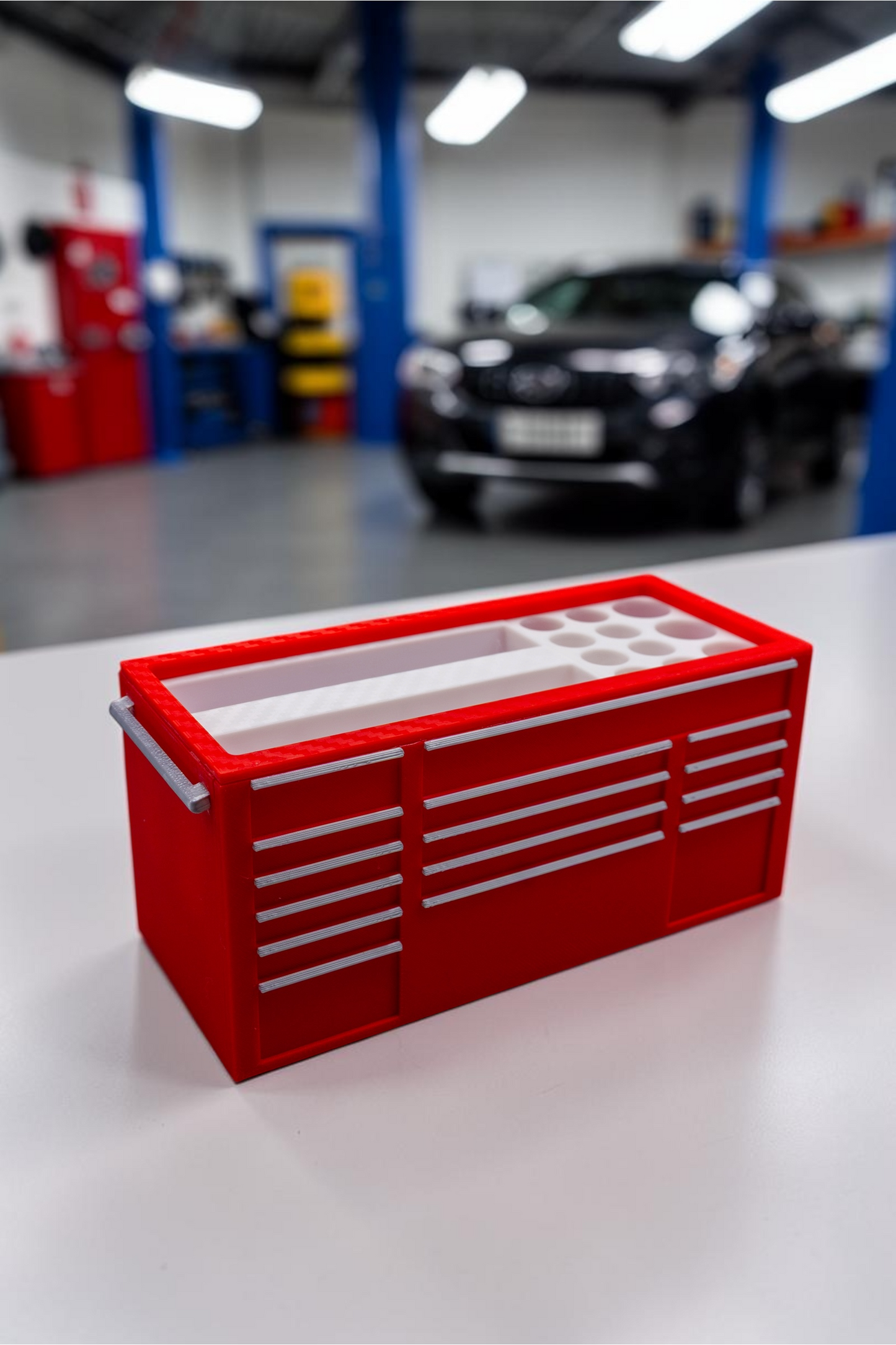 Tool Chest Business Card Holder and Organizer
